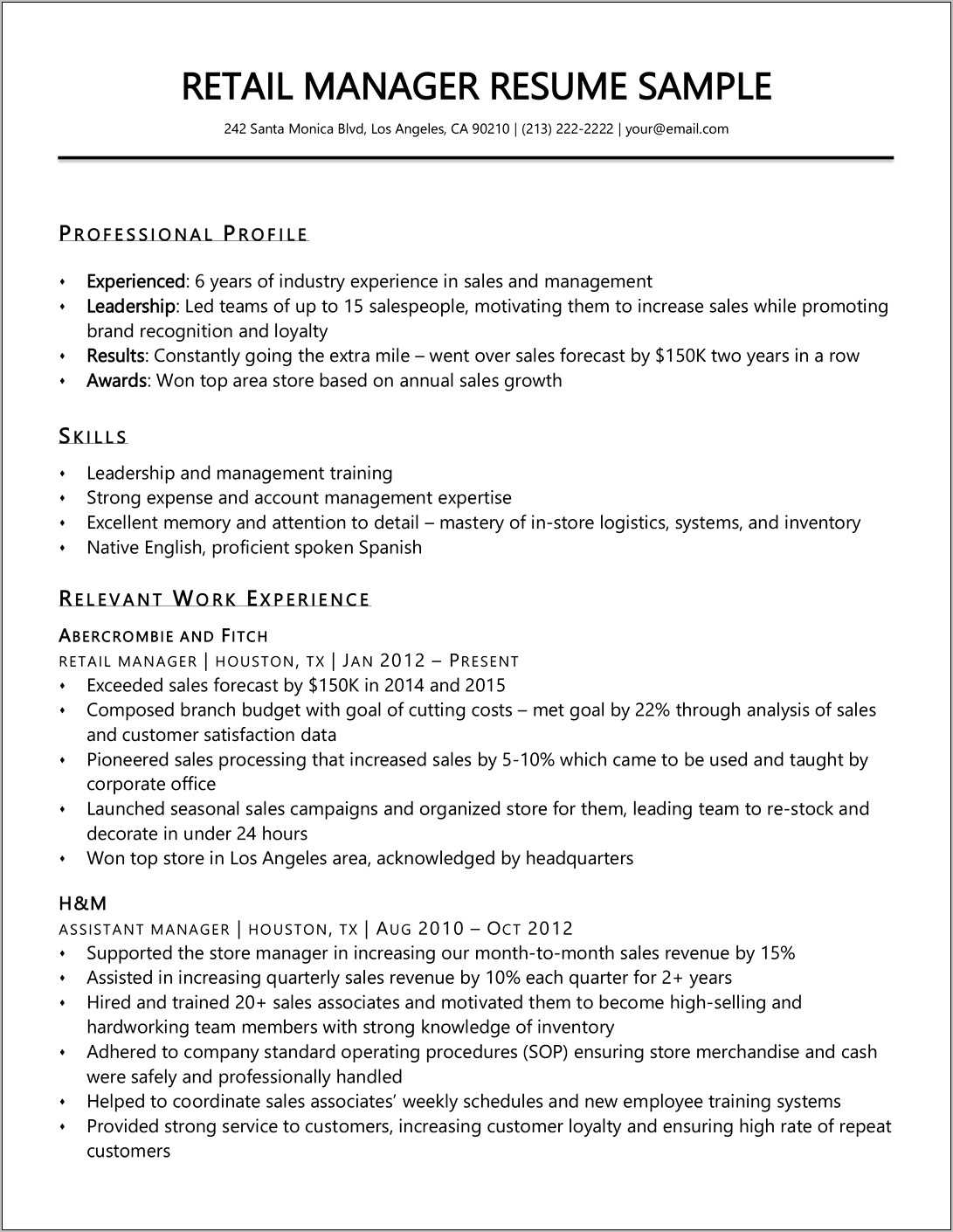 resume-summary-examples-for-retail-store-resume-example-gallery