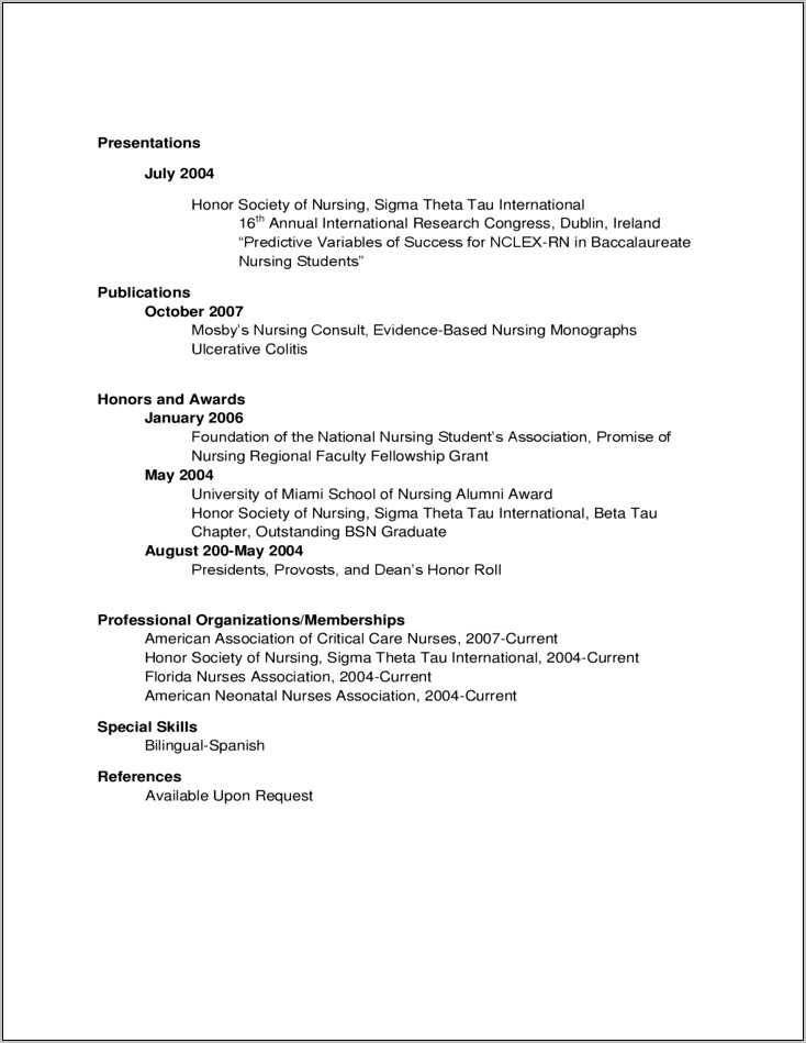 Resume Templates For National Honors Society - Resume Example Gallery