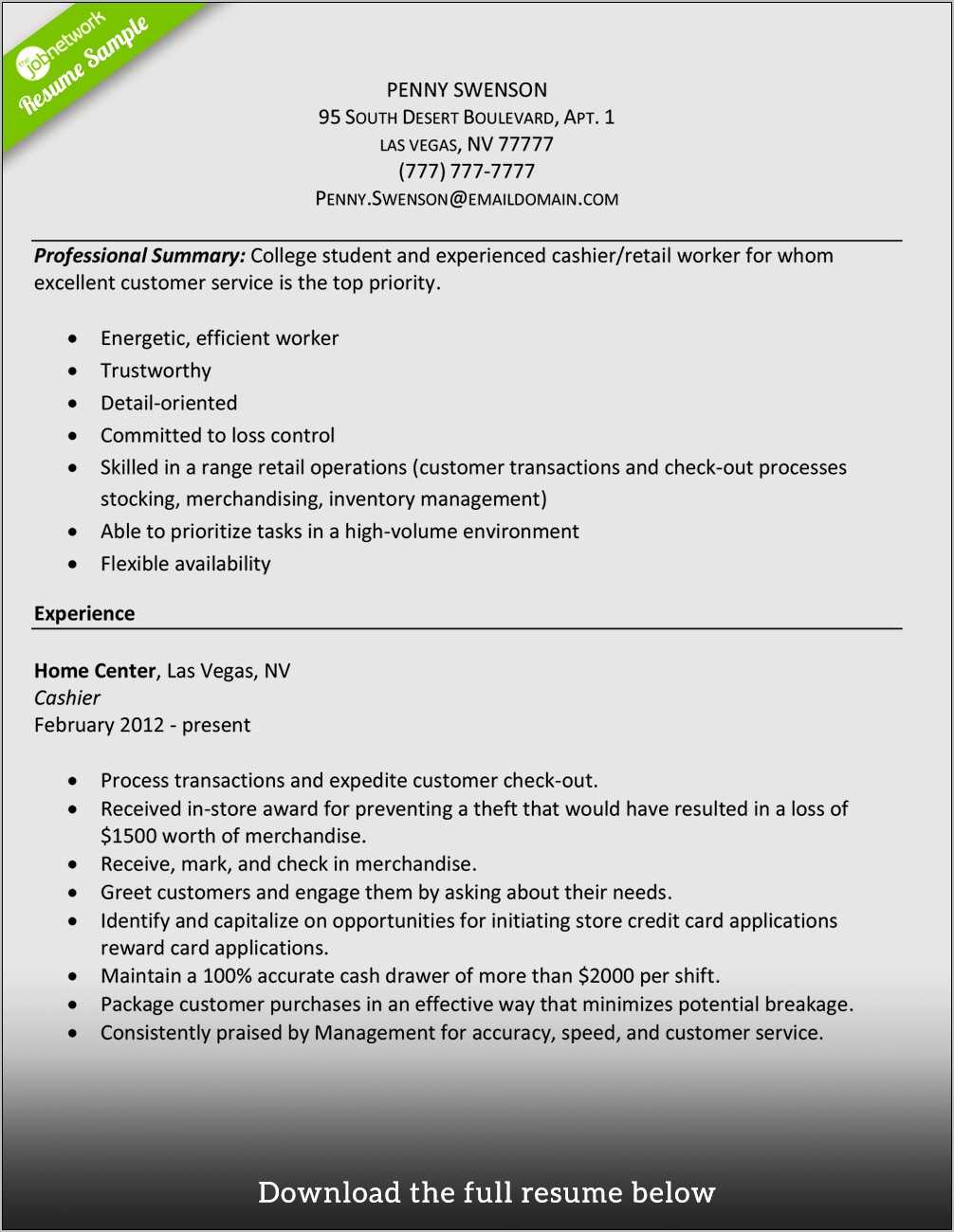 resume-words-for-register-and-cash-handling-resume-example-gallery