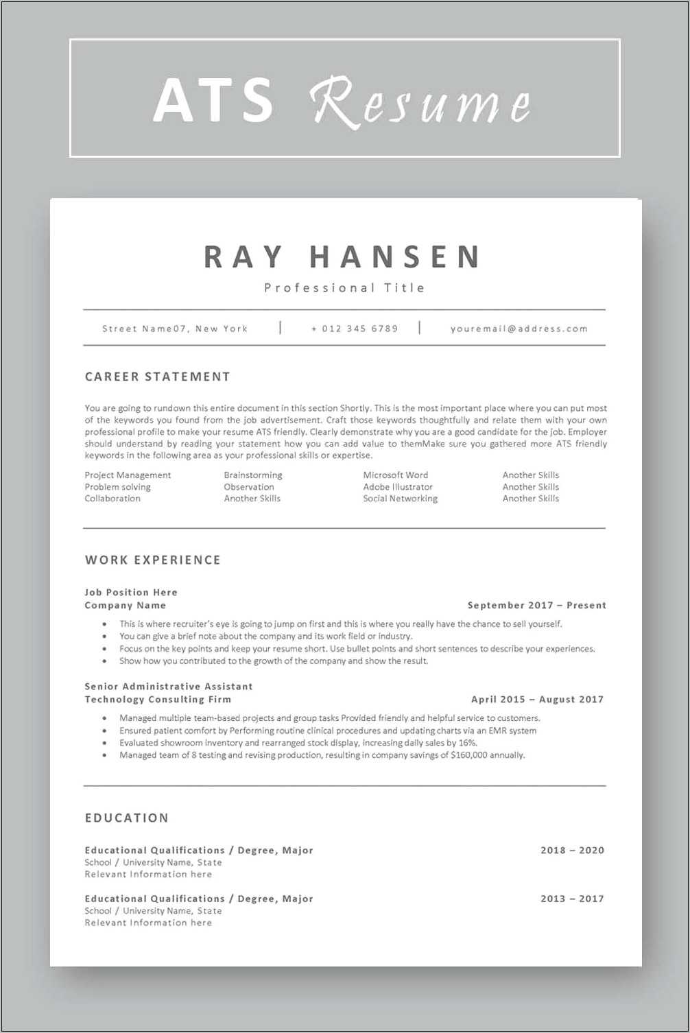 resumes-and-ats-ats-resume-template-word-resume-example-gallery