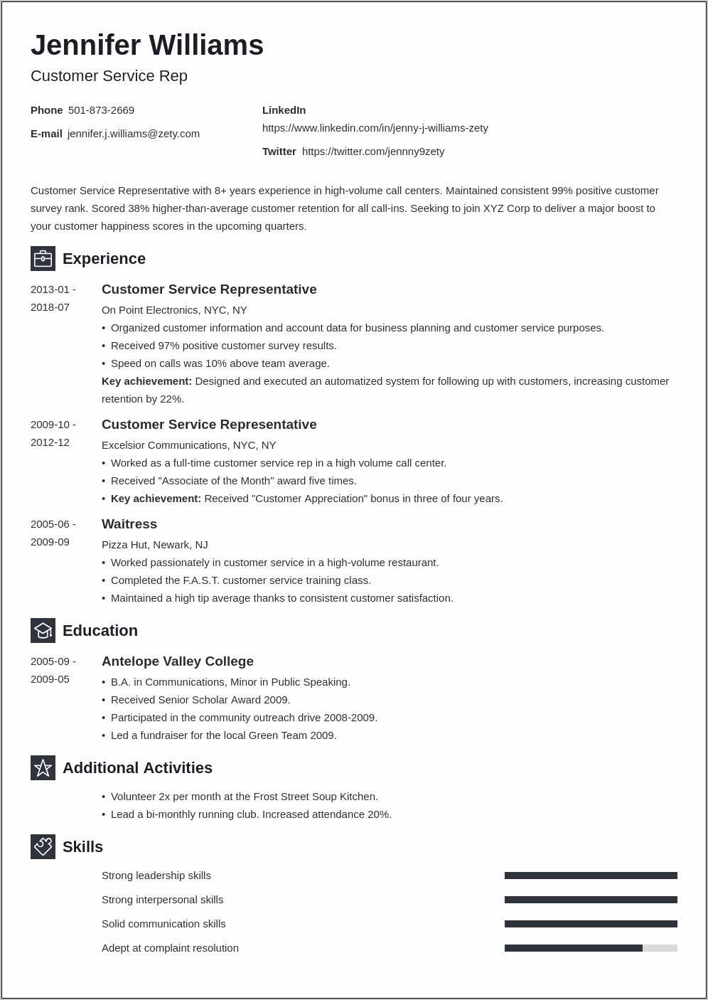 Resumes Ways Of Saying You Have Experience - Resume Example Gallery