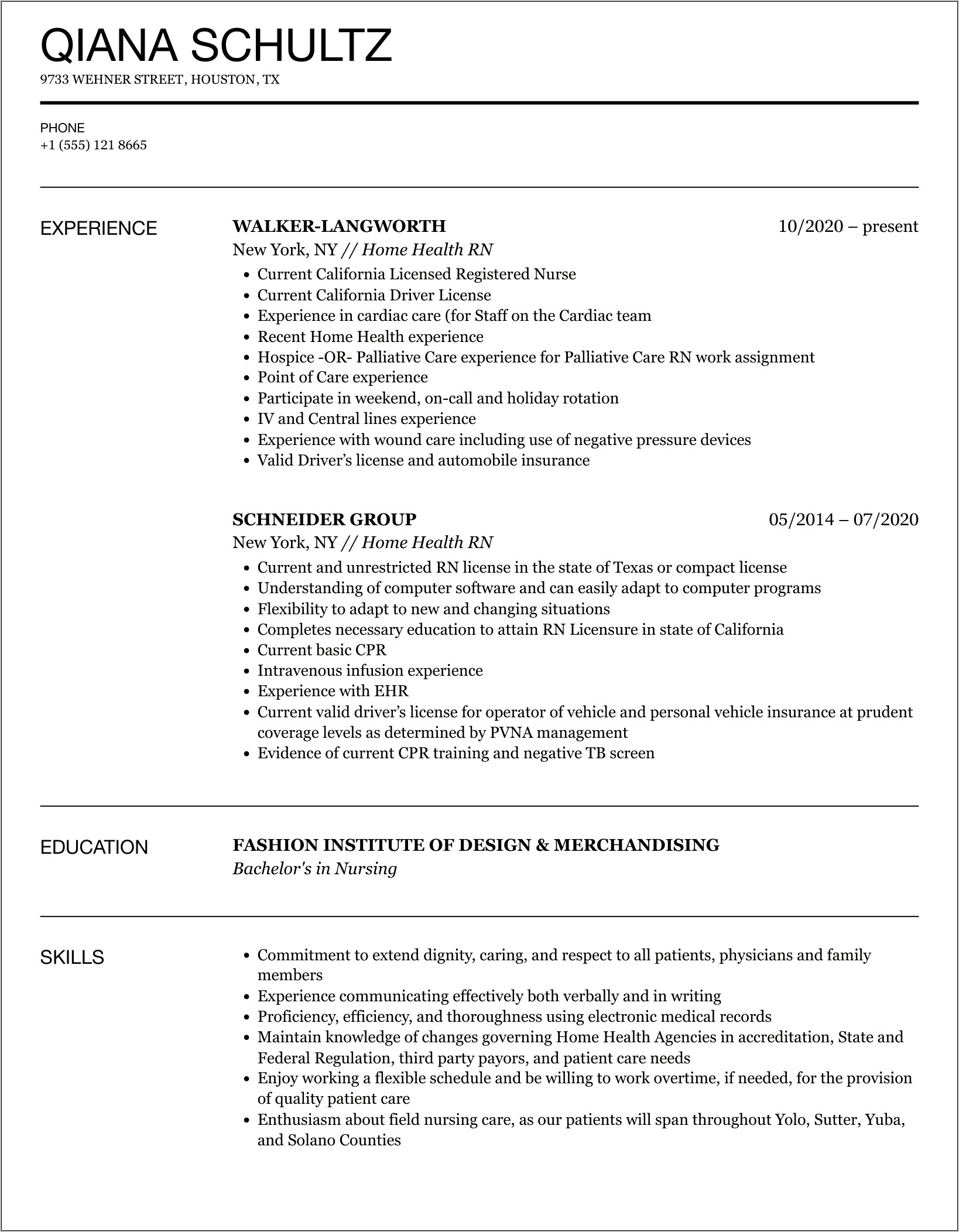 Rn Resume Example For Women's Clinic - Resume Example Gallery