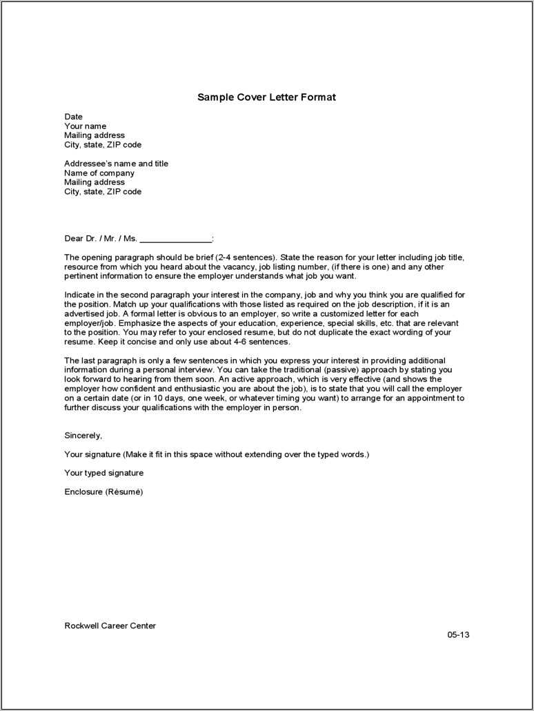 Sample Cover Letters Pdf With Resume - Resume Example Gallery