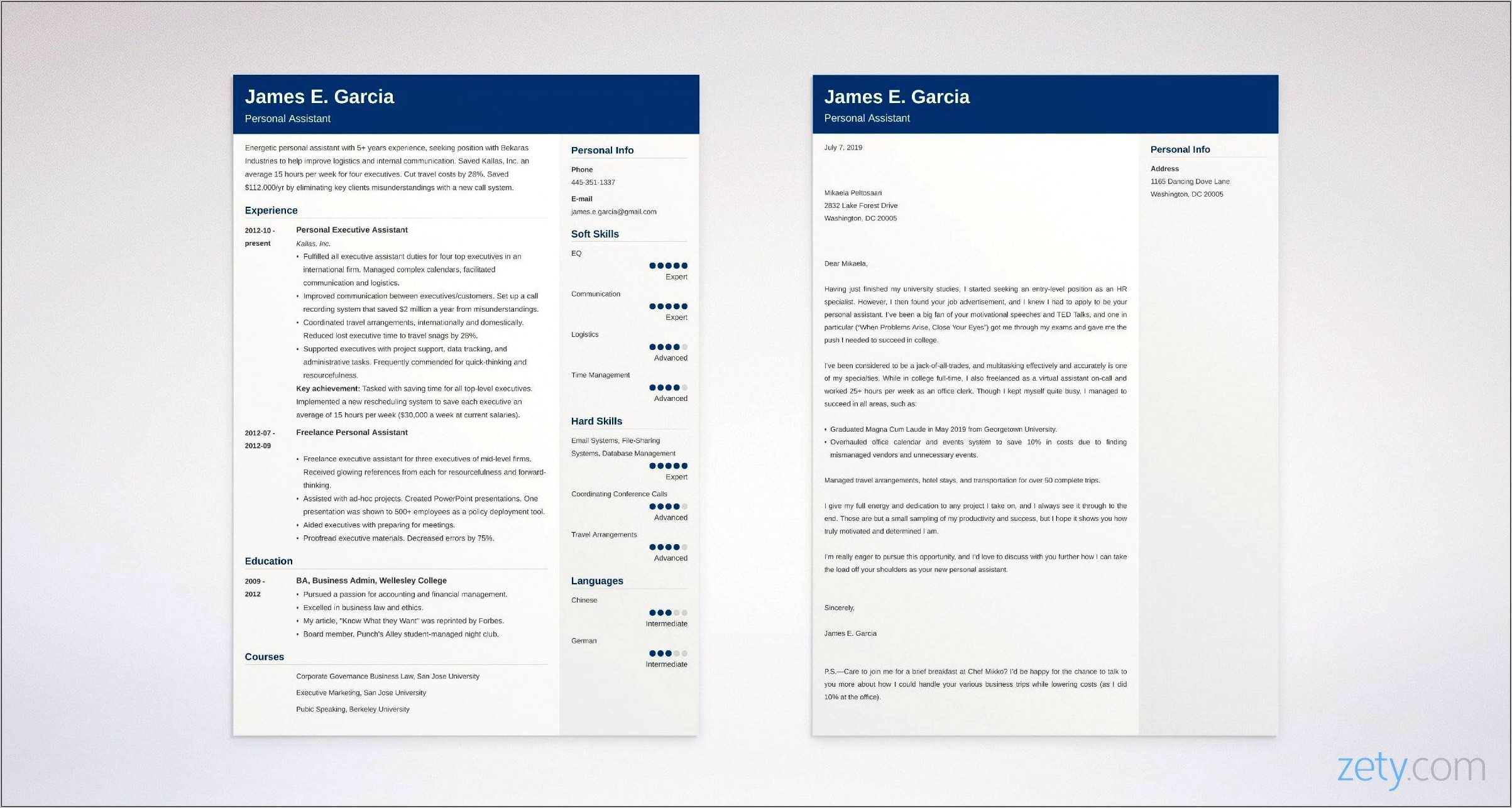 Sample Formal Letter Template With Resume - Resume Example Gallery