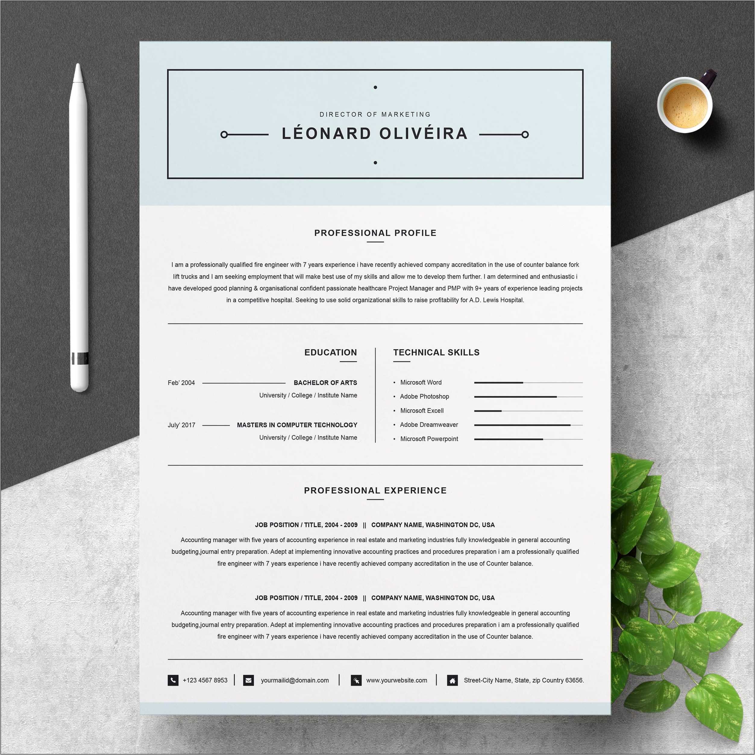 sample-of-a-simple-clean-resume-resume-example-gallery