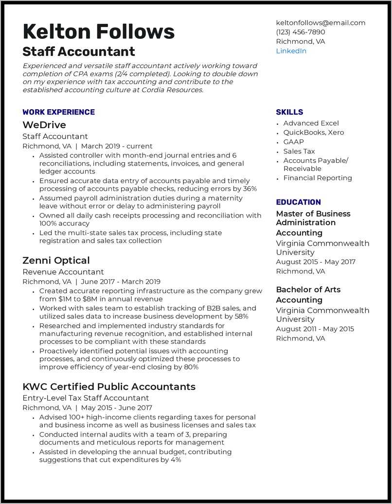 sample-of-executive-summary-resume-of-staff-accountant-resume-example