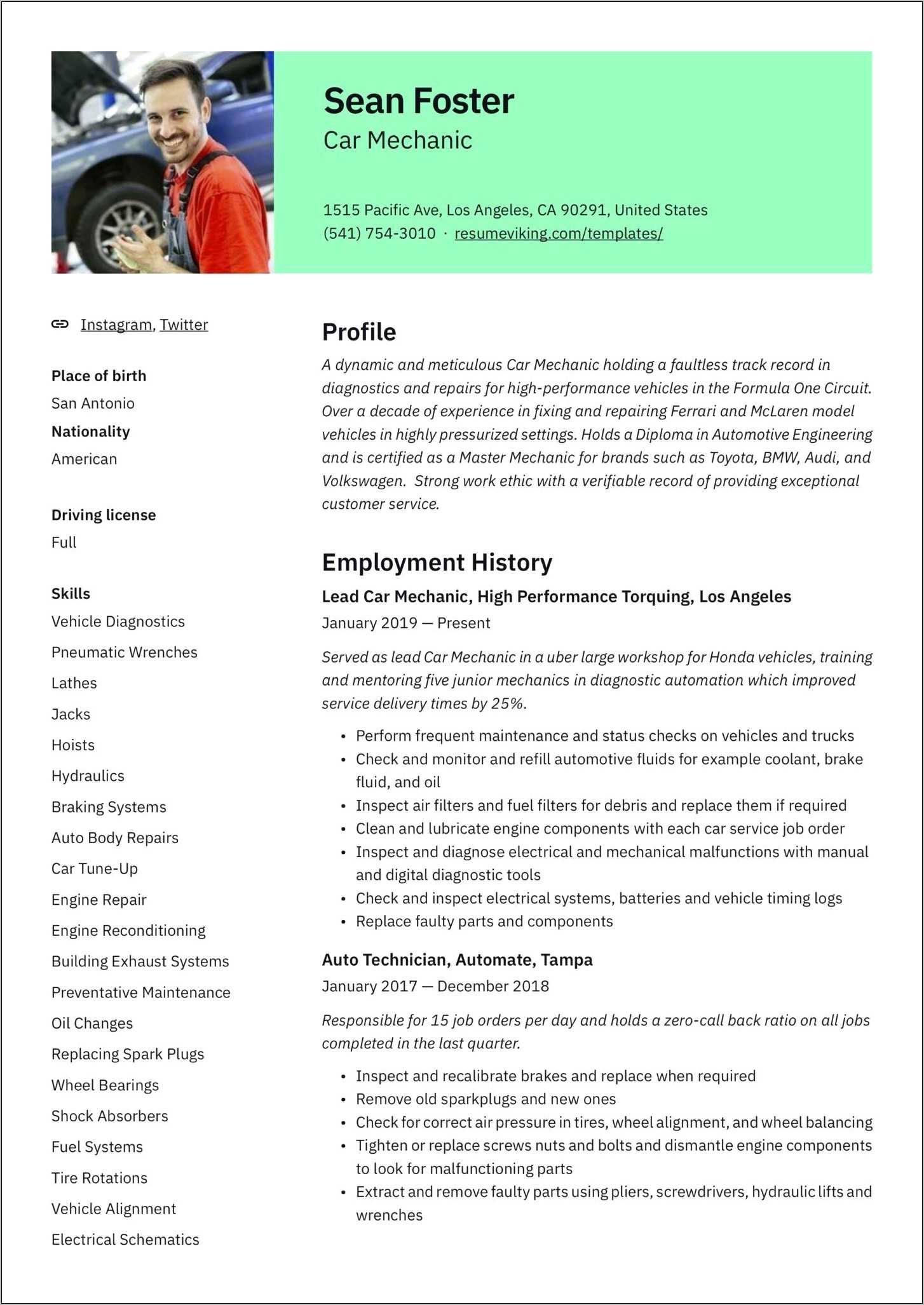 auto-body-shop-manager-resume-sample-resume-example-gallery