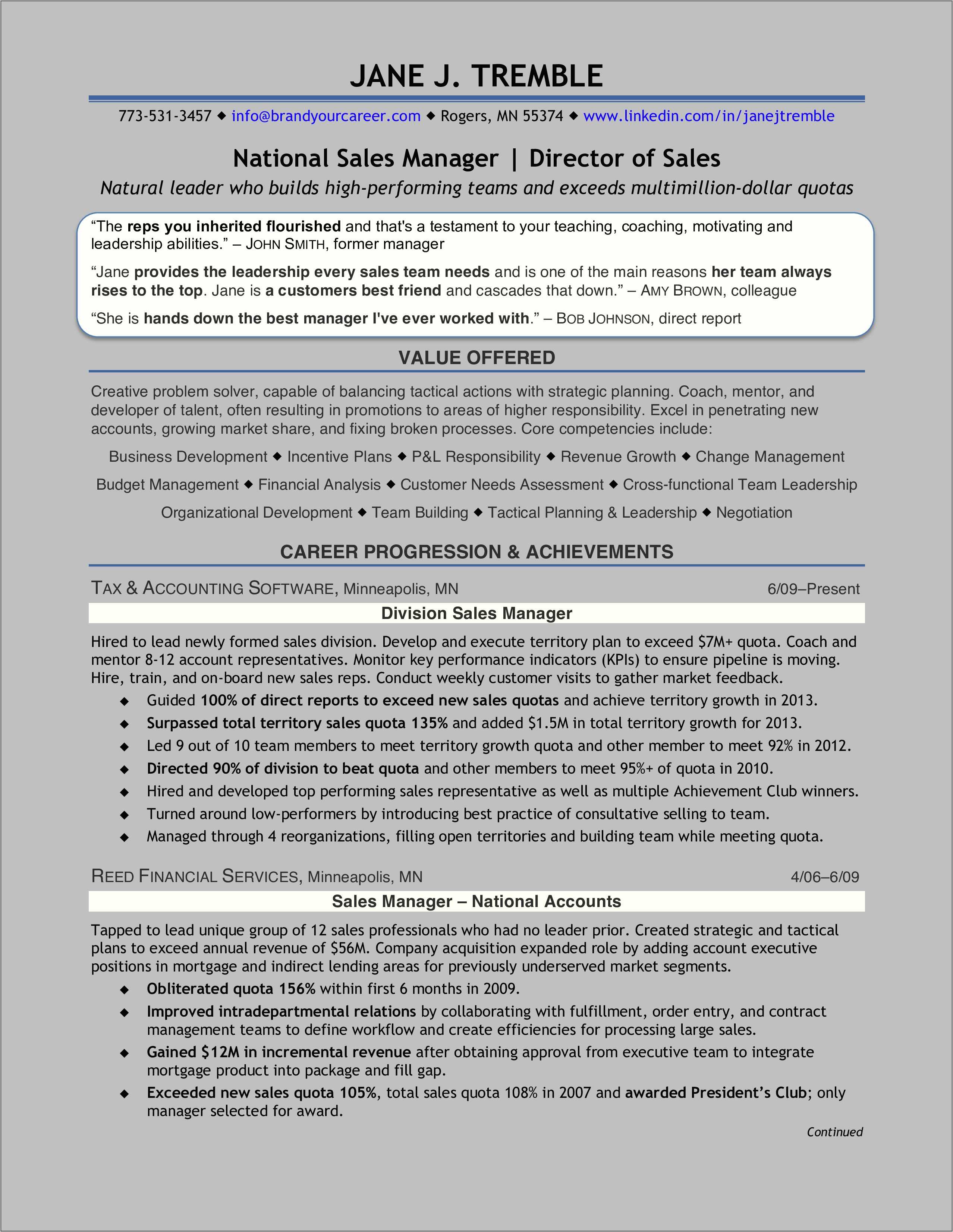 Sample Resume Business Development Report Template - Resume Example Gallery