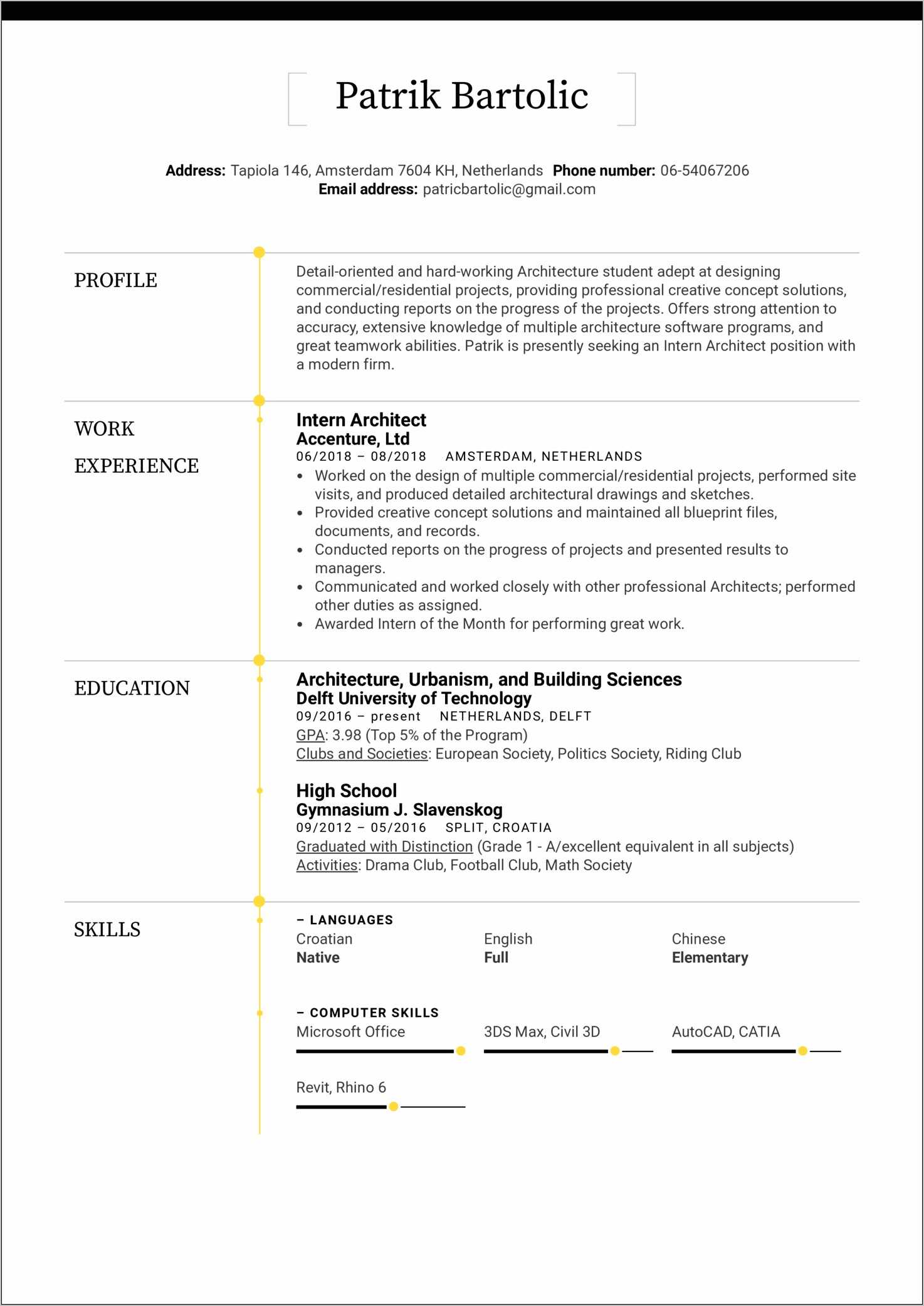 Sample Resume For Ojt Engineering Students - Resume Example Gallery