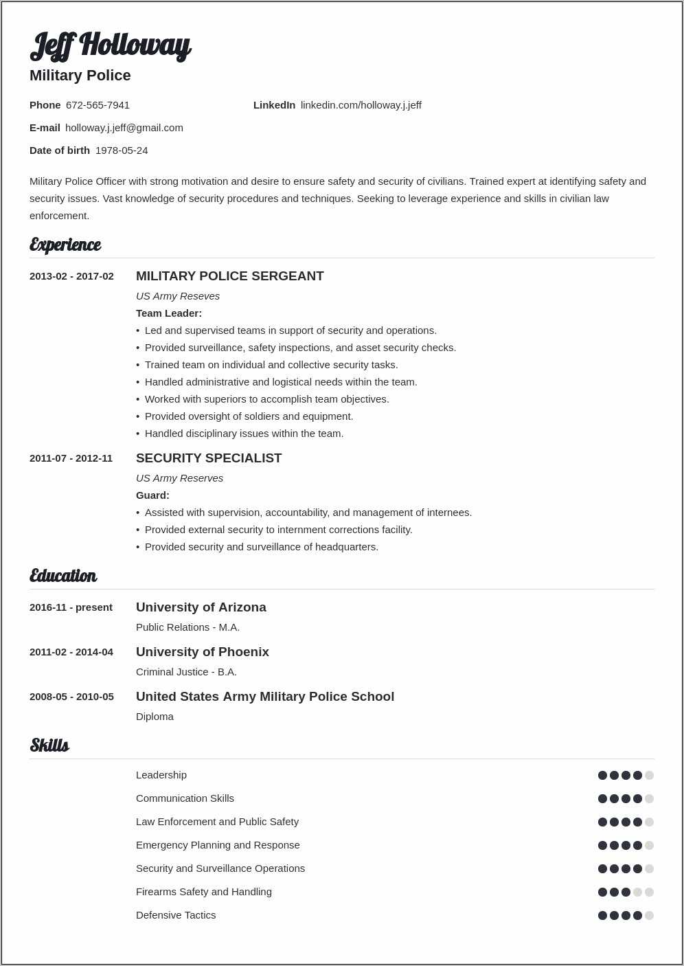 Sample Resume Format For Retired Person Resume Example Gallery