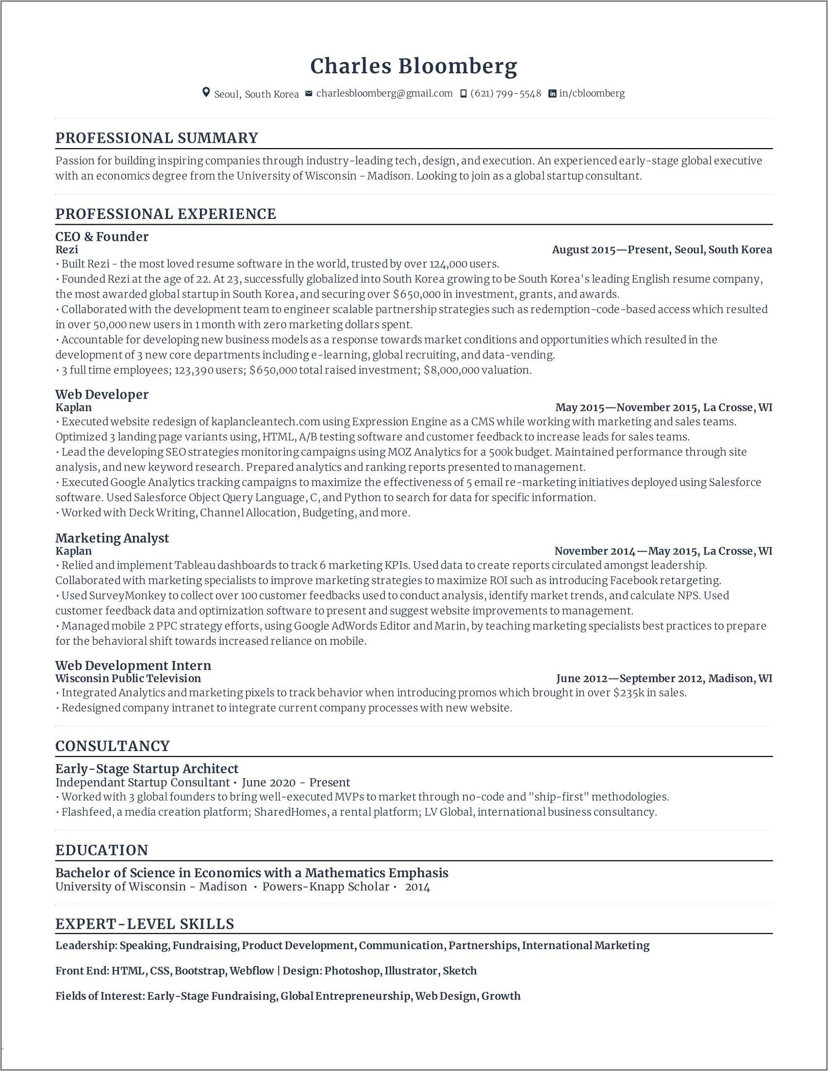 Sample Of A Title Page For A Resume - Resume Example Gallery