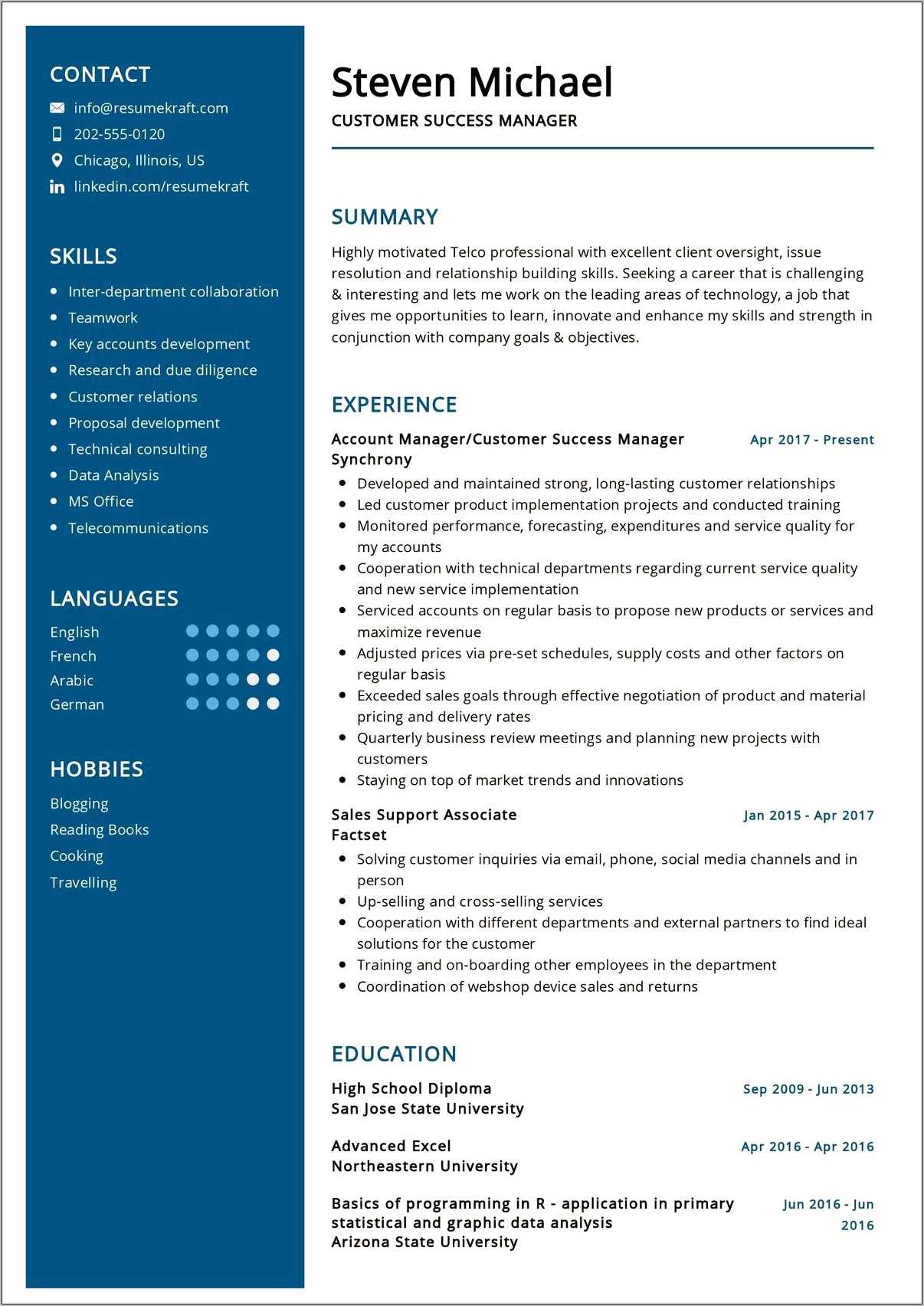 Sample Summary For Client Relations Manager Resume - Resume Example Gallery
