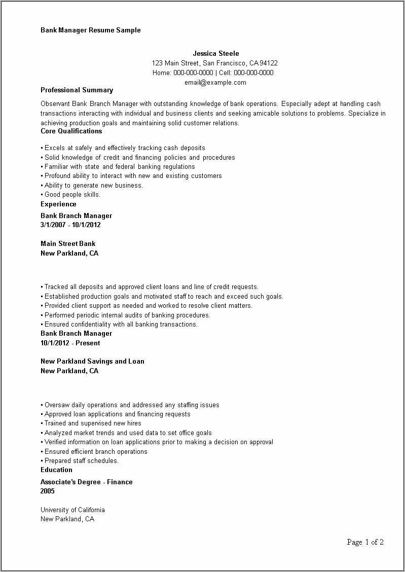 samples-of-bank-branch-manager-resume-resume-example-gallery