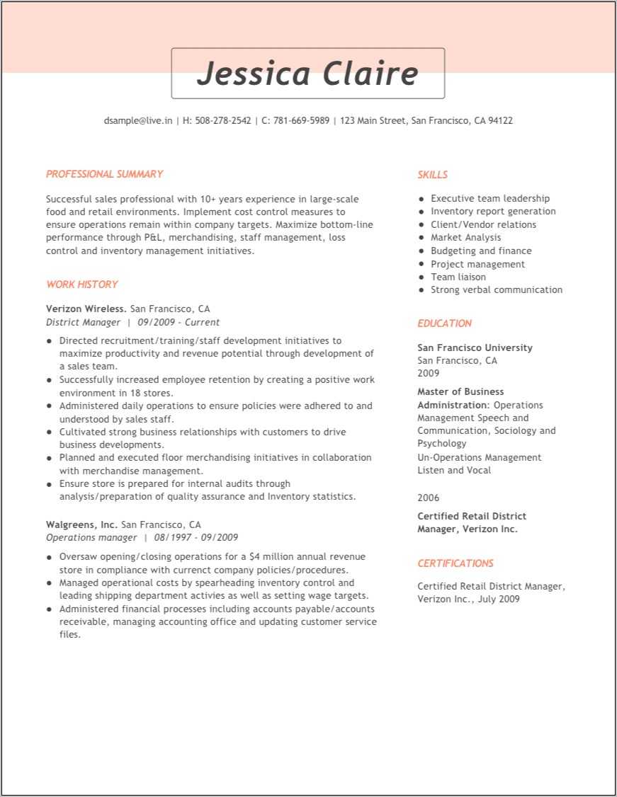 Verizon Customer Service Techniques And Skills For Resume - Resume ...