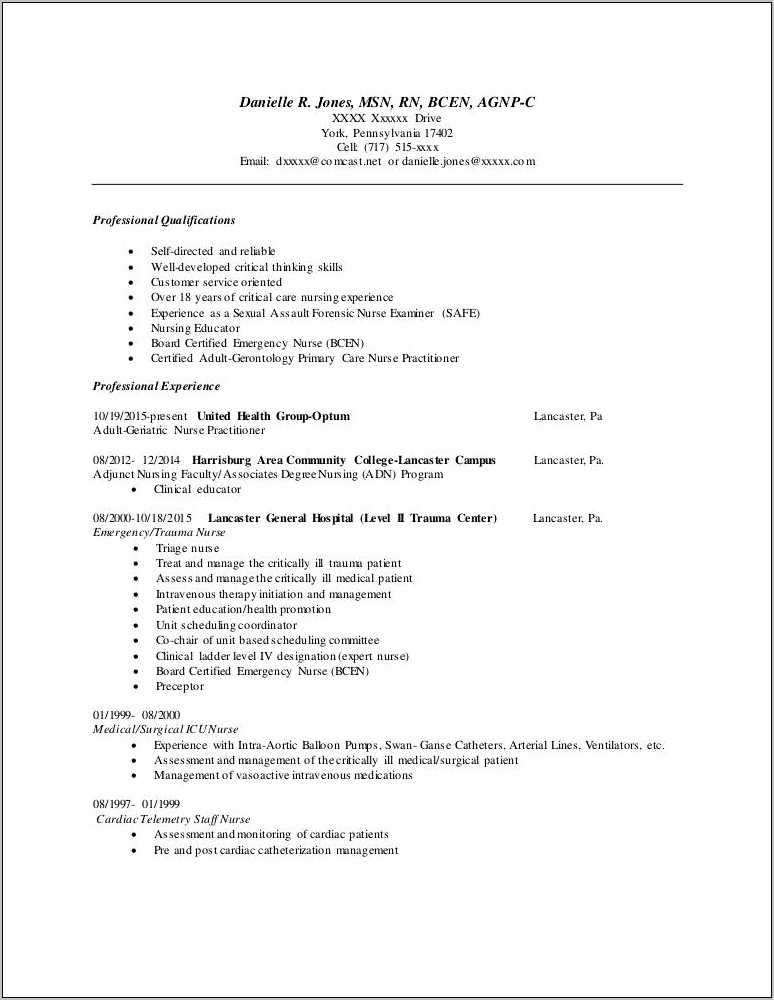 Where To Put Clinical Ladder Resume - Resume Example Gallery